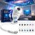 2026 Upgraded 2-in-1 Galaxy Projector Night Light, USB Star Projector with Adjustable Brightness, Mini Galaxy Light Projector for Bedroom Ceiling Wall Room Decor (12 Projection Films)
