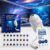 2026 Upgraded Hd Smart Dynamic 5D Holographic Night Light Projector with 24 Films, Plug and Play HD Star Projector, 2-in-1 Galaxy Star Projector, 360 Rotating, USB Powered (With 24 Films)
