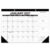 2027-2028 Black Large Desk Calendar, Wall & Desk Planner Organizer