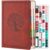 2027 Calendar Planner Daily & Monthly, Jan – Dec 2027, A5 Size (5.6” X 8.3”), with Hourly Schedules, Month Tabs, Planning Stickers, Leather Cover Appointment Book for School Office Home, Brown