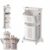 2027 Upgrade Vertical 4 Tier Laundry Basket Organizer, Removable 4 ＆ 3-Tier Laundry Hamper Sorter with Wheels, Stackable Laundries Baskets (L,2-Tier)