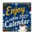 2027 Wall Calendar, 12 Month Jan-Dec Large Blocks Funny Coffee