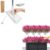 20 Bundles Fake Morning Glory Flowers & Hands Free Flat Mop Cleaning Set