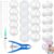 20CPS DIY Stress Ball Making Kit , Empty Stress Ball Skin with Expander & Vacuum Tool, Complete Squishy Maker Kit for Adults Kids (A- (Clear 4cm, 6cm, Barbed 6cm, White 6cm))