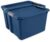 20 Gallon Large Plastic Storage Bin with Latch Lid, Blue (2 Pack)