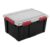 20 Gallon Storage Bin with Lid, Large Heavy Duty Plastic Tote Container with Gasket Seal and Secure Latches, Stackable Organizer Box for Garage Basement Attic Closet, Black