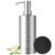 20 Oz Stainless Steel Soap Dispenser with Coaster, Diamond Textured Surface, Hand Soap Dispenser for Bathroom and Kitchen