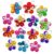 20 Packs Bulk Flower Fidget Bubble Mini Pop Fidget Keychain，Birthday Party Favors Supplies summer Student Prizes