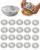 20 Pcs Aluminum Foil Food Covers, Heat Retaining Cover with Elastic Edges for Sandwiches, BBQ, Storing Food, Vegetables, Fruits & Baking (Silver-20Pcs)