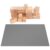 20pcs Blank Hard Wood Stamp Set for Craft Projects, Cube Blocks