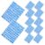 20pcs Blue Alphabet Number Stickers, Small Self Adhesive Paper Decals
