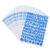 20pcs Blue Alphabet Stickers for DIY Crafts and Mailbox Paper Decals