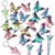20pcs Butterfly Beads- 3D Cute Colorful Acrylic Focal Beads for Pens