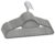 20 Pcs Clothes Hangers Set, Non-Slip Gray Velvet Hangers for Closet Organization, Durable Plastic Hangers with 360 Degree Swivel Hook and Trouser Bar