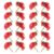 20pcs Cute Fruit Push Pins Red Resin Metal Decorative Thumbtacks