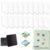 20 PCS DIY Acrylic Fridge Magnet Kit, 2 Inch Clear Square Custom Picture Magnets for Crafts Classroom Office Home Decoration