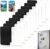 20PCS DIY Clear Acrylic Fridge Magnet Kit, Custom Magnets for Photo Refrigerator with Adhesive, Rectangle Thin Memory Transparent Picture Backing for Kitchen Office Classroom Decor (1.2x2in)