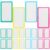 20pcs Dry Erase Label Stickers Reusable Nano Glue Removable Labels