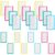 20pcs Dry Erase Office Labels Reusable Sticky Name Tags