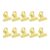 20pcs Electroplated Binder 20Mm Golden Strong Spring Paper Clamp for Office Home Use Hinge Clips Copper Clip