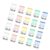 20Pcs File Paper Clips Push on Clip for Home, B