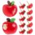 20pcs Fruit Push Pins Red Resin Metal Decorative Thumb Tacks