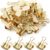 20pcs Gold Metal Dovetail Clip Ticket Collection Office Accessories Paper Clips Metal Golden Binder