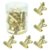20pcs Gold Push Pins Clips Metal Pushpin Holder for Bulletin Board