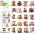 20 Pcs Halloween Diamond Art Magnets for Adults- Cute Halloween Animals Diamond Painting Magnets Kits for Adults, Easy Refrigerator Magnetic Stickers for DIY Crafts Fridge Home Decors Gifts
