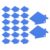 20pcs House Shape Blank Aluminum Label Plates, for Engraving