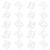 20pcs Inch Plastic Number Stencil Kit for Curb Address Painting