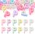20Pcs Large Acrylic Letter P Beads Big Iridescent Bubble Alphabet Beads