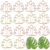 20 Pcs Monstera Leaf Paper Clips – Cute Metal Paperclips for Office, School, Home – Gold & Rose Gold