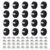 20PCS Neodymium Magnets Rubber Anti Scratch Magnet Mount Plate with M4 Male Thread Stud 22 mm 3.5kg/7.7lbs Rubber Coated Magnets Round Neodymium Magnetic Base for Lighting Camera Tool Equipment