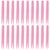 20pcs Plastic Bead Tweezers for Young Users, Pink Straight Tip