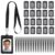 20 Pcs PU Leather Vertical ID Card Holder with Polyester Lanyard, 2.83 x 4.29 in Name Tag Sleeve, Access Control Badge Case for Office and Business Settings, Fast Scan and Quick Access