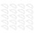 20pcs Semicircle 180 Degree Math Angle Protractor Ps Dual Scale