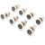 20PCS Shower Door Rollers 20-27mm Glass Sliding Wheel Pulleys Brass Eccentric Hangers