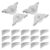 20pcs Silent Sliding Door Roller Pulley Set for Wardrobe Closet Doors