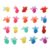 20PCS Soft Rubber Goldfish Bath Toys Colorful