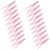 20pcs ’s Plastic Bead Tweezers Set for Preschool Crafting Pink