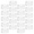 20pcs Square Acrylic Jewelry Box with Lid, Stackable 0.98 Inch Mini