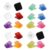 20pcs Square Plastic Multi Function Binder Clips for Home Kitchen
