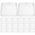 20pcs Sterile Square Petri Dishes 4 Inch Ps Plates for Lab Use
