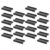 20pcs Warehouse Shelf Label Holder Black PVC Reusable Tag Display