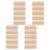 20pcs Wood Desk Calendar Base Beige Block Stand for Photos