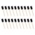 20Pcs Wood Handle Sponge Paint Brush for Craft Project, Wood Handle Foam Paint Brushes for Painting, Staining, Varnishes Foam Brushes Assorted Sizes Round Craft