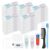 20 Sets Disposable Travel Toiletry Kit, Bulk Hygiene Amenities Set with Toothbrush,Toothpaste,Shampoo,Body Wash,Soap,Comb,Vanity Kit, Personal Care Kit for Hotel, Airbnb, Camping, Homeless Donation