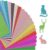 20 Sheets Glitter Cardstock Paper, A5 Size 20 Colors sparkly paper, 250 GSM / 92LB Heavyweight No-Shed Sparkly Cardstock for Cricut, Arts & Crafts, Card Making, Scrapbooking, DIY Projects
