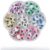 210 Pcs Googly Eyes with Eyelashes Self Adhesive Wiggle Eyes Craft Eyes Plastic Eyes Embellishment for DIY Scrapbooking Handmade Art Projects Decoration Supplies, Colorful Eyelashes